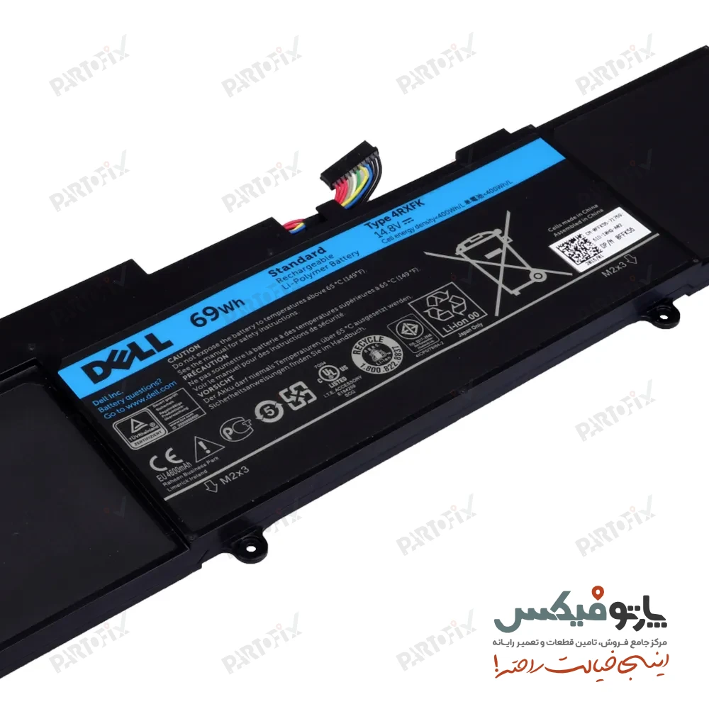 باتری اورجینال لپ تاپ دل XPS 15 9550 پارت نامبر 1P6KD
